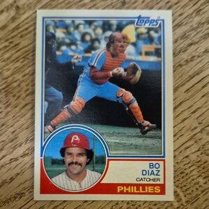 Topps Baseball Card - Red and Blue Design